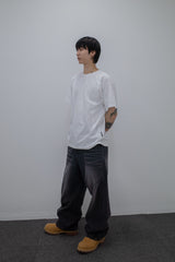 Side Panel Raglan Tee White