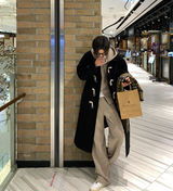  Liu Wool Overfit Duffel Coat