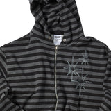 Untitled Starrynight Stripe Hood Zip Up Black