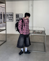 べズロ S/S ピグメントチェックシャツ