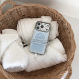 blue silver MagSafe bumper case
