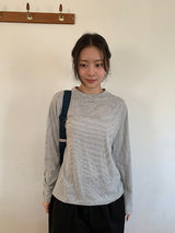 ボカンボーダーラウンド長袖Tシャツ