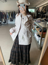 Regular half-neck night jacket (3color)