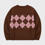 Drawing Puppy Argyle Knit
