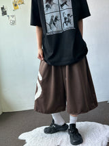 Hip Tone Side Big Snail Balloon Bermuda Shorts 4color