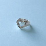 Round Ball Heart Ring