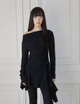 ルシュド ボート ロング ティー(BLACK)