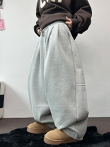 スウェットバルーンバックポイントロングパンツ🤎🖤🩶3COLOR