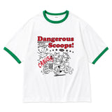 DANGEROUS SCOOP RINGER T-SHIRT (3color)