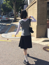 キボ フレア シャーリング ミディ スカート