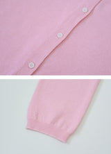 #OB ペンダントビスコースニットラウンドカーディガン (8color)