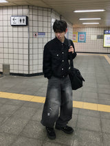 スワインダブルバックポケットワイドデニム 2C