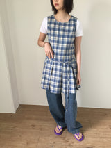 Low Check Pleated Dress (2color)