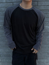 Slub raglan long sleeve