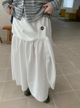 Natan Shirring Belt Banding Long Skirt