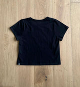 [MADE] ローズロゴクロップドTシャツブラック
