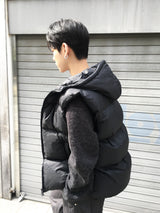 Tailed Padded Hooded Vest 3C