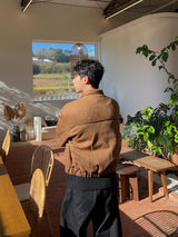 Velvety Suede Padded Jacket (2 Colors)