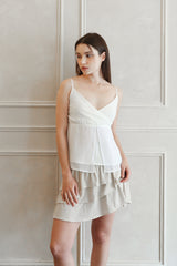 Lisha wrap sleeveless (white)
