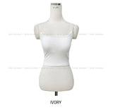 [U-BASIC] Ainey Back Crop Ribbed Sleeveless