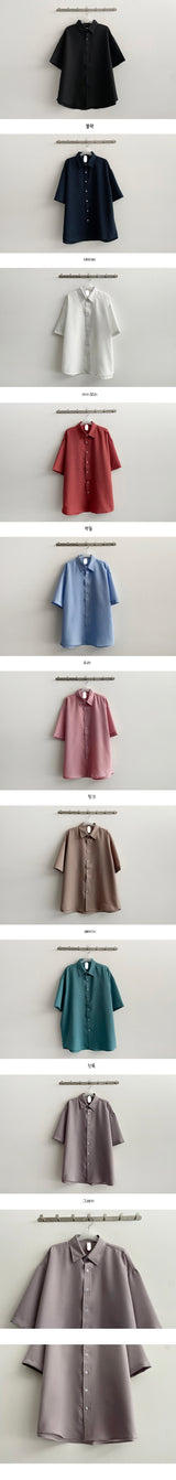 [M,L] All-Days Oversized Fit Short Sleeve Shirt