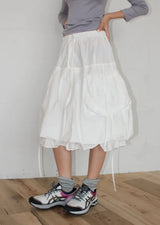 CARGO BALLOON MIDI SKIRT