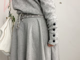 flared ribbon skirt
