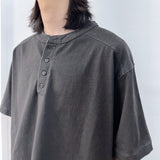 Structured Cut Henley SS