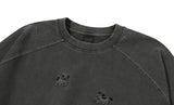 26FW★ハッピー パピー パッチ ピグメント ラグラン スウェットシャツ