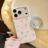 ドリーム カラー カートゥーン マグネティック iPhone ケース