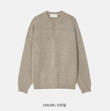  Beleries Simple Henry Neck Overfit Knit