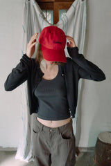 T/T シグネチャー ロゴ ボールキャップ (red)
