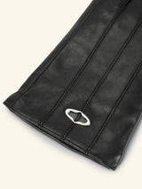 Metal Decorated Leather Gloves