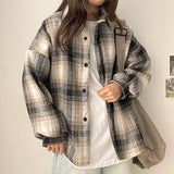 Aaron Wool Lining Checkered Shirt