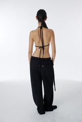 CUBIC SWEAT BIKINI TOP (BLACK)