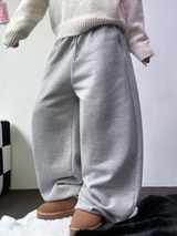 フリースピカブル ❤‍🔥M-XL❤Bベーシックワイドロングパンツユニセックス🩶2カラー