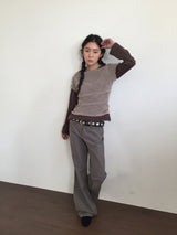 アーバンポケットブーツカットパンツ (2color)