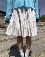 Hide Chiffon Tiered Midi Skirt