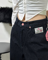 ホットピンクレタリングパンツ  D-1445