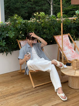 LMN Avenue Linen Pintuck Wide Pants (3 colors)