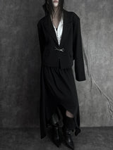 bold buckle cropped jacket (unisex)