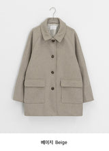Pulky 2oz Quilted High Neck Half Coat