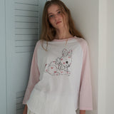 Cozy Mellow Raglan Top_Pink