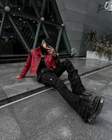 CARGO FLARE PANTS UPSIDE DOWN