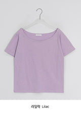 ユリミワンオフショルダールーズフィットTシャツ
