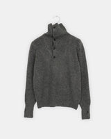 Choru High-Neck Button Knit