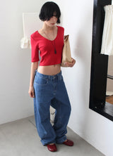 DEEP V HALF TEE