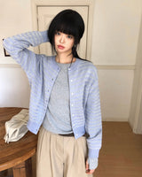 [ORIGINAL] Peb Stripe Knit Cardigan