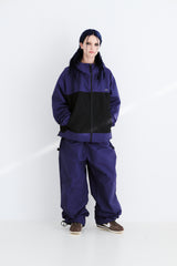 STITCH BOX WIDE TRACK PANTS PURPLE