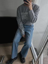 ASCLO Classic Slab Semi Flare Denim Pants (2color)